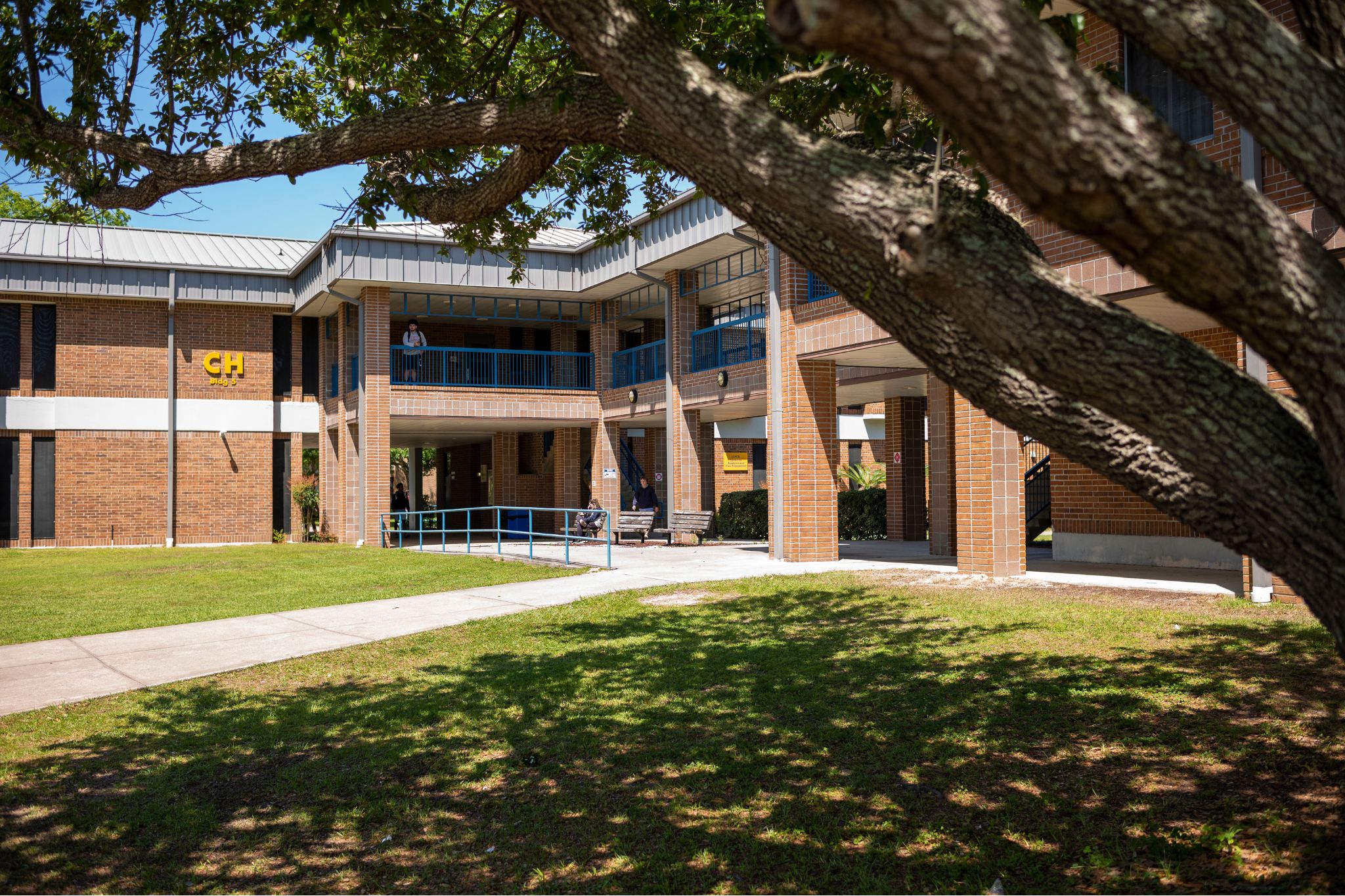 TSC Building and courtyard.